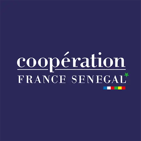 Logo Coopération France Sénégal - Version inversée